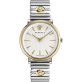 Versace V-Circle 38 mm Silver Dial Women Analog Watch VE8104922