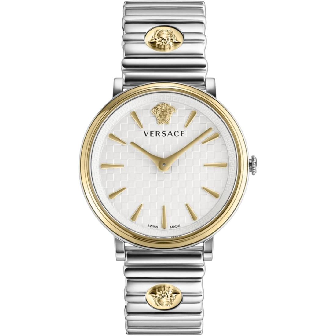 Versace V-Circle 38 mm Silver Dial Women Analog Watch VE8104922