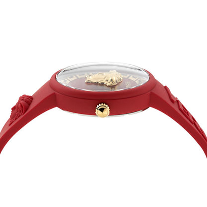 Versace Iconic.Medusa Pop 39 mm Red Dial Unisex Analog Watch- VE8J00324