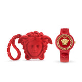 Versace Iconic.Medusa Pop 39 mm Red Dial Unisex Analog Watch VE8J00324