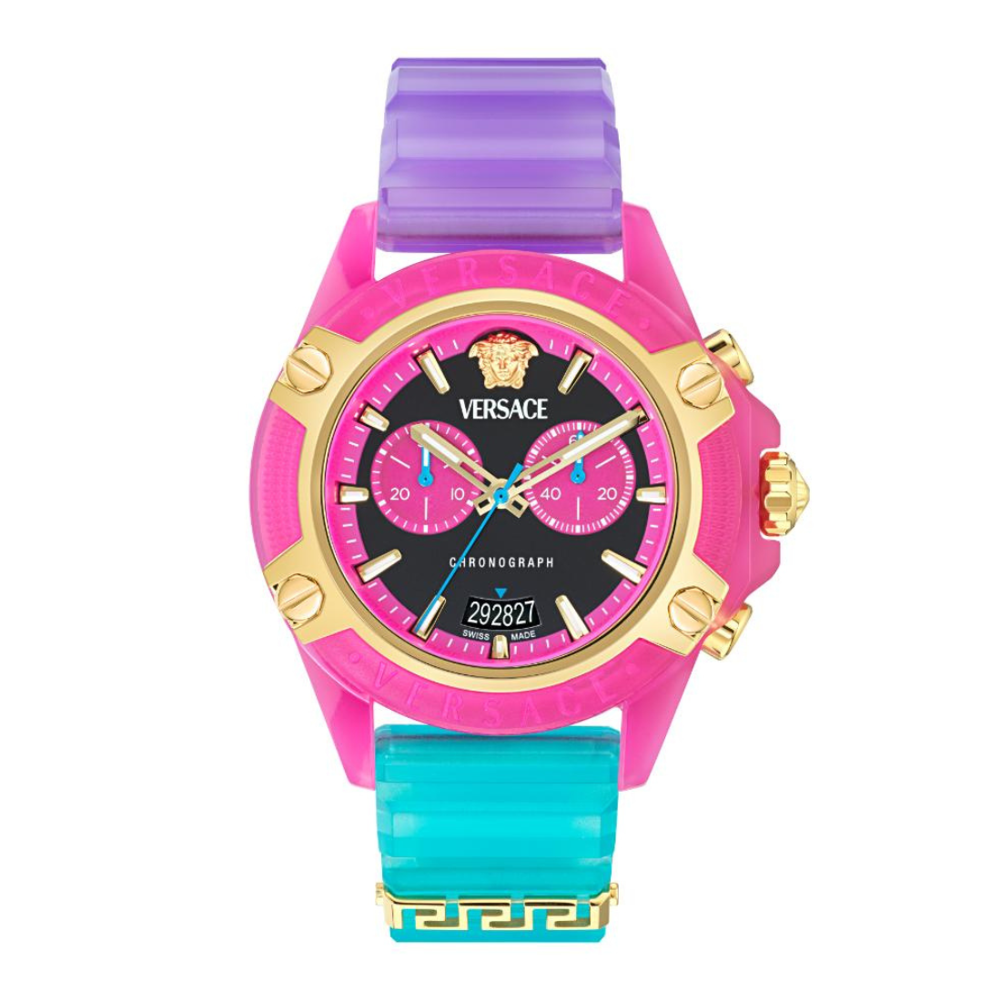 Versace ICON ACTIVE Unisex 44 mm Multicolor Dial Analog Watch VE8P00424