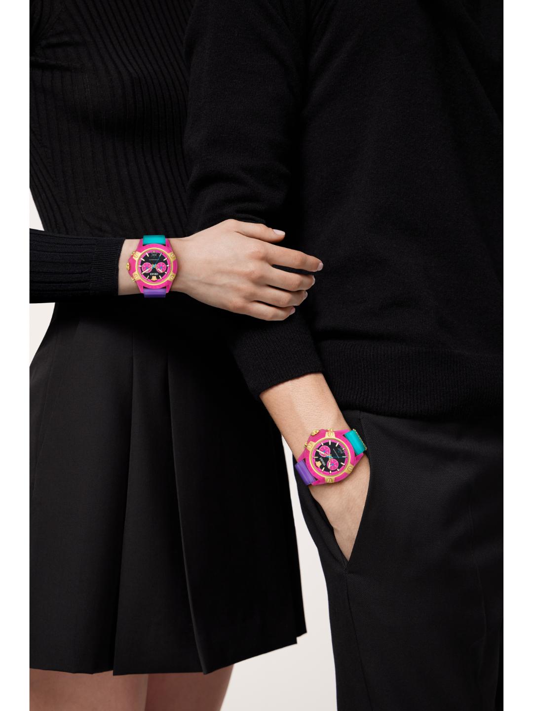 Versace ICON ACTIVE Unisex 44 mm Multicolor Dial Analog Watch VE8P00424