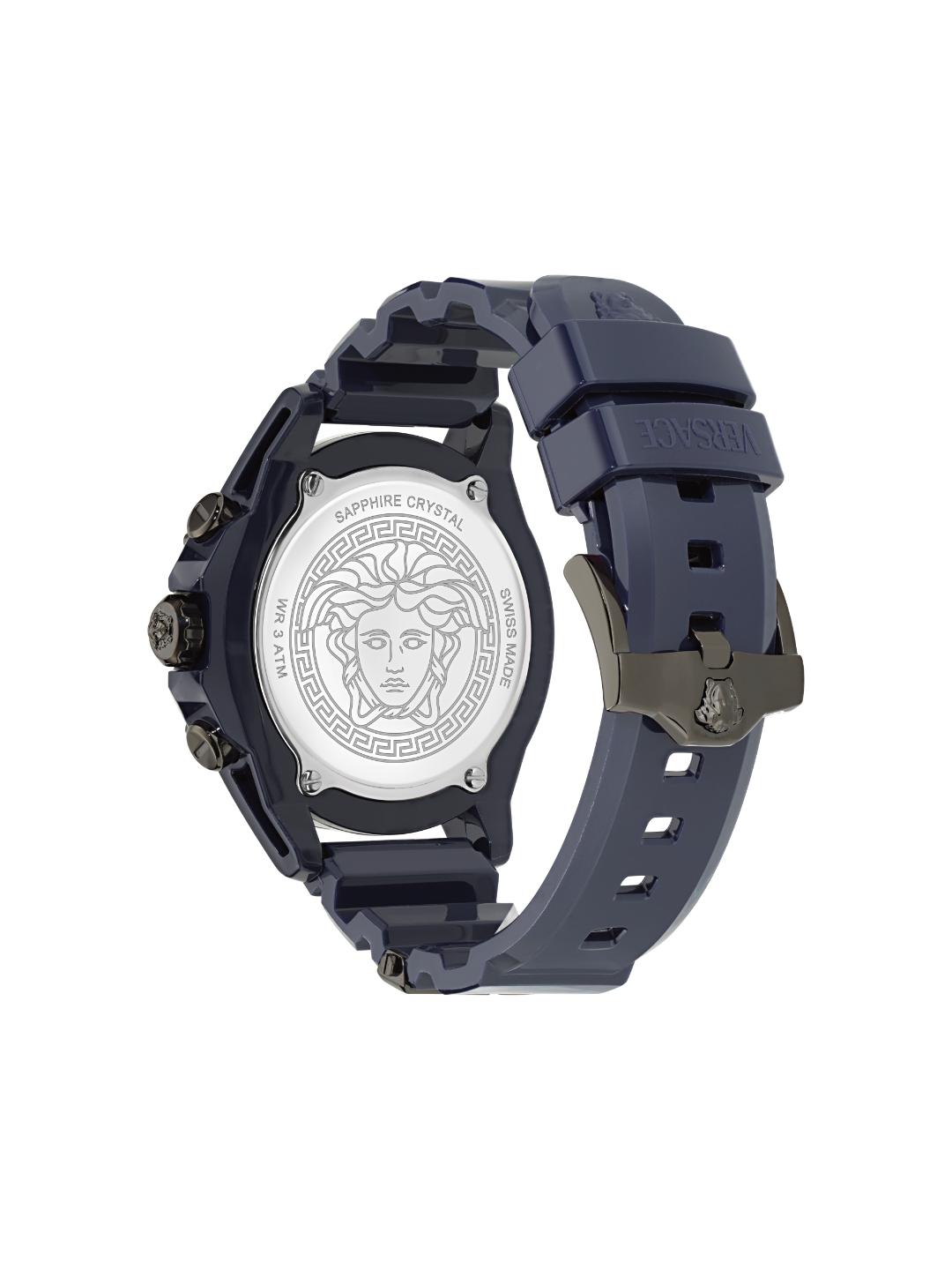 Versace ICON ACTIVE Unisex 44 mm Blue Dial Analog Watch VE8P00624