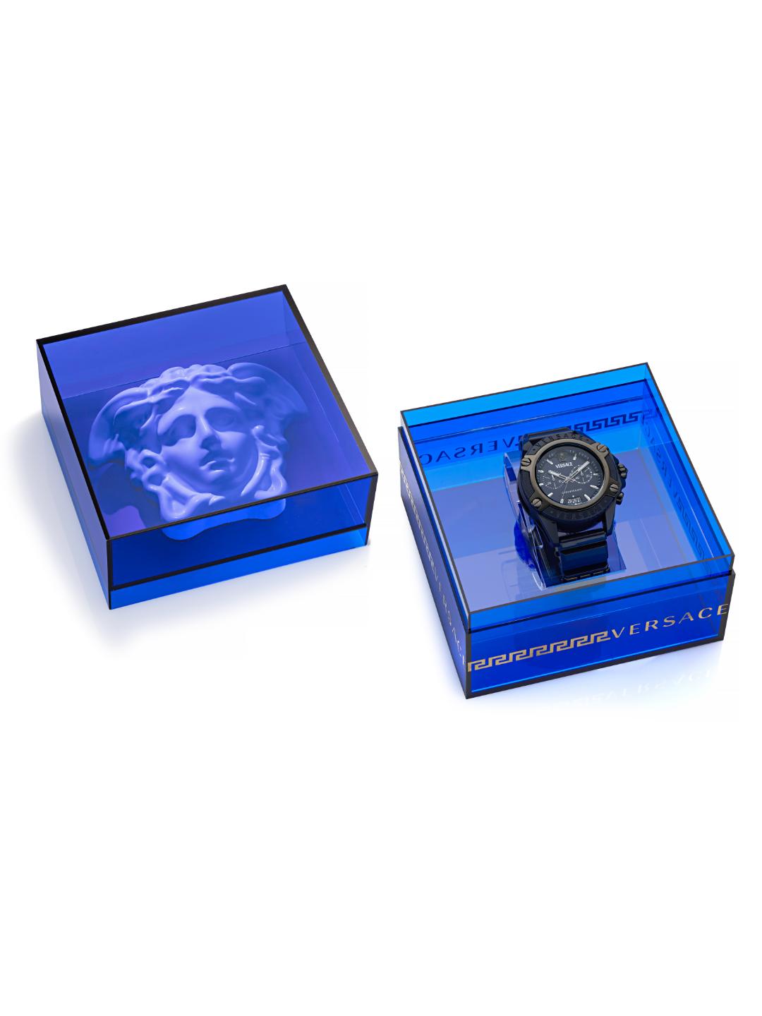 Versace ICON ACTIVE Unisex 44 mm Blue Dial Analog Watch VE8P00624