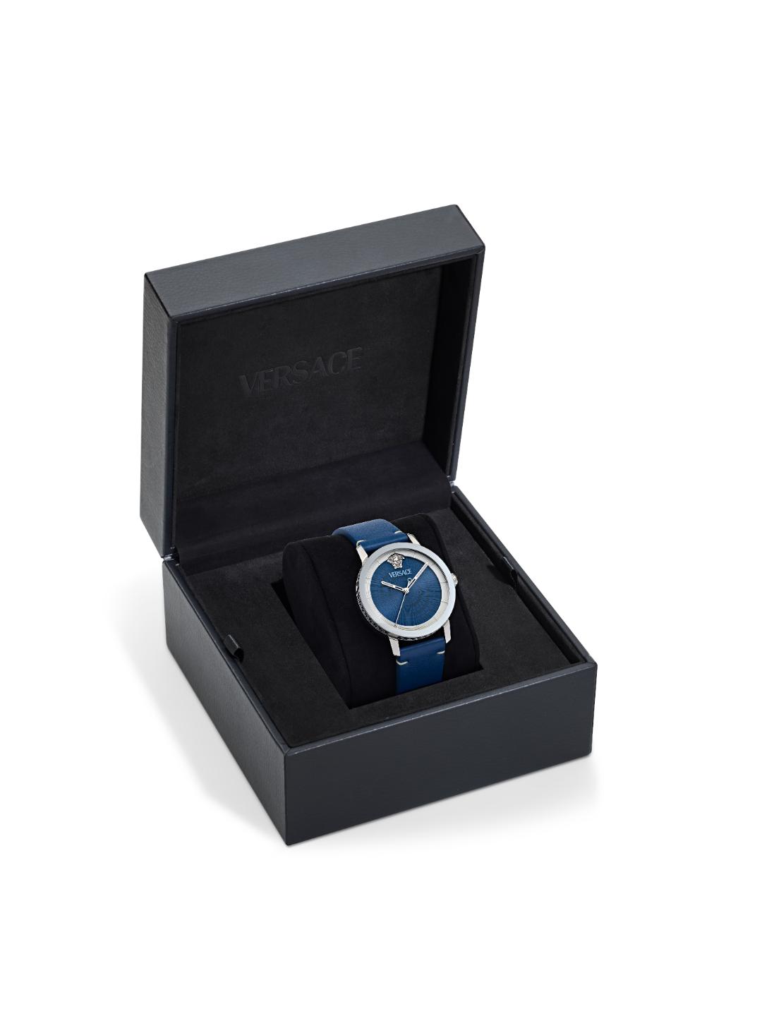 Versace V-HELIX Men 40 x 49,50 mm Blue Dial Analog Watch VE9G00124