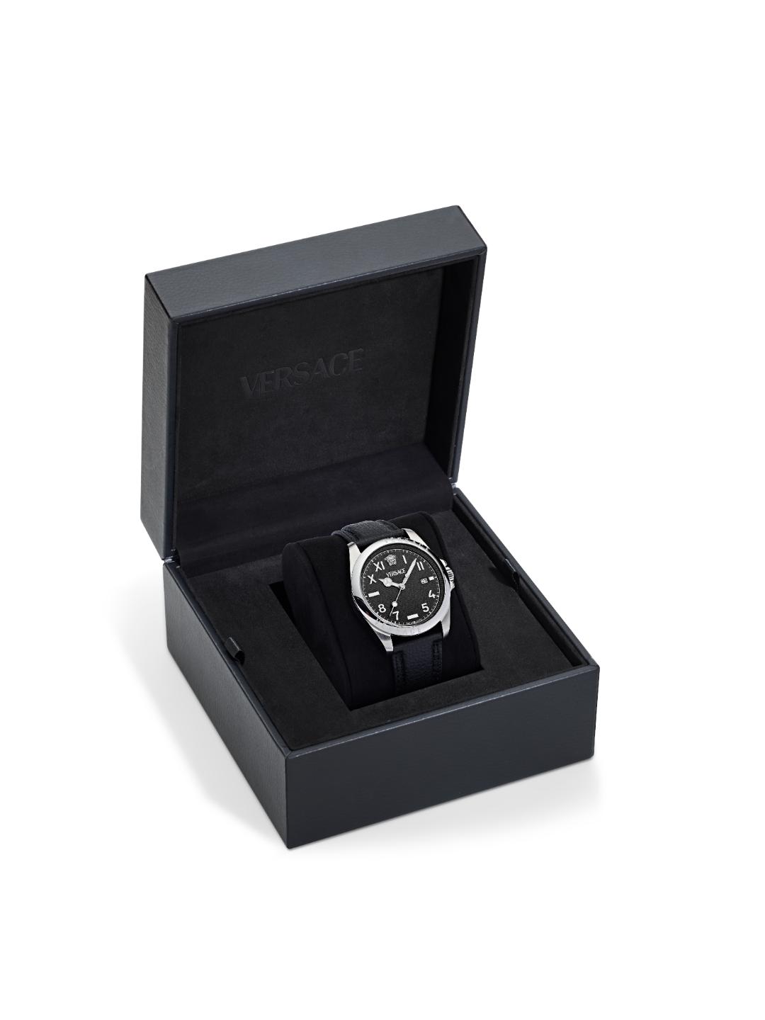 Versace VERSACE ANTEO Men 41 mm Black Dial Analog Watch VE9H00124