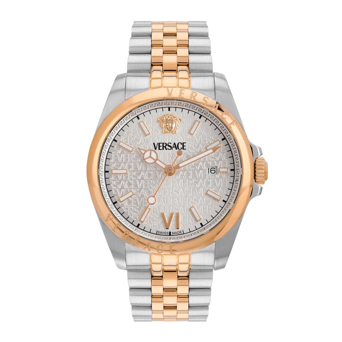 Versace Anteo 41 mm White Silver Dial Men Analog Watch VE9H00824