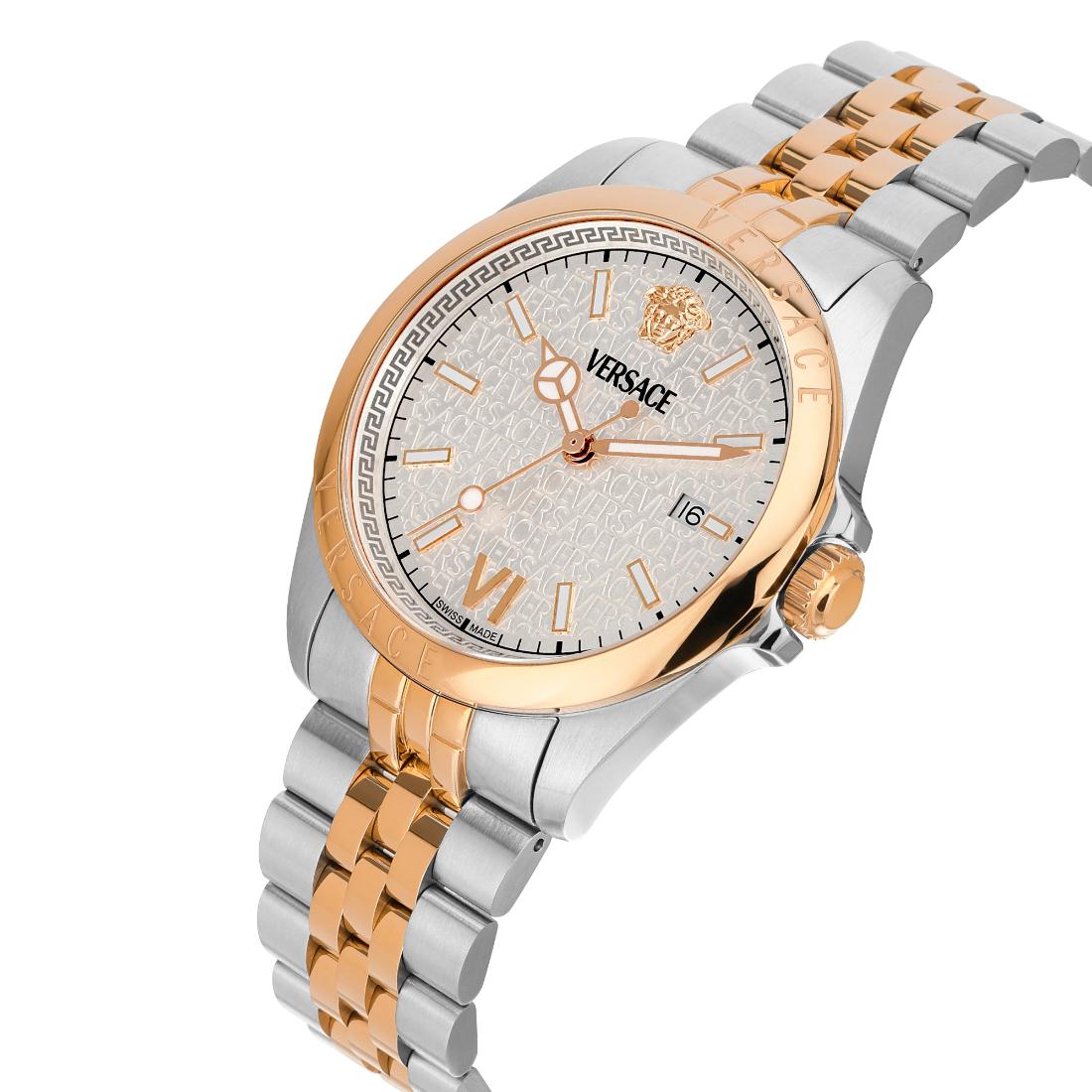 Versace Anteo 41 mm White Silver Dial Men Analog Watch VE9H00824