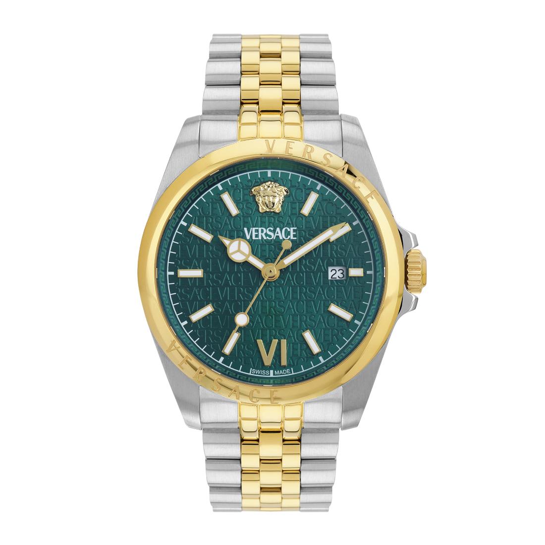 Versace Anteo 41 mm Green Dial Men Analog Watch VE9H00924