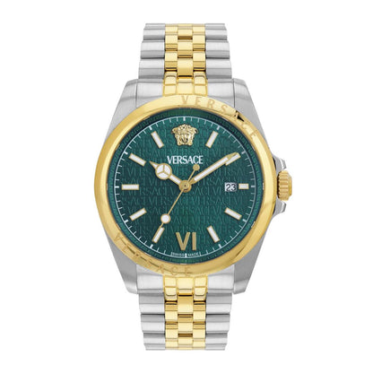 Versace Anteo 41 mm Green Dial Men Analog Watch- VE9H00924