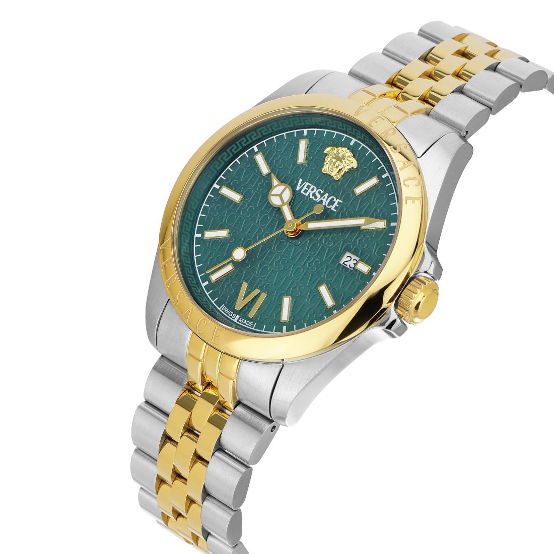 Versace Anteo 41 mm Green Dial Men Analog Watch VE9H00924