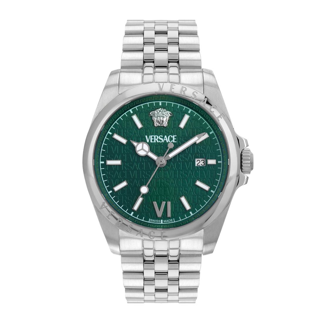 Versace Anteo 41 mm Green Dial Men Analog Watch VE9H01124