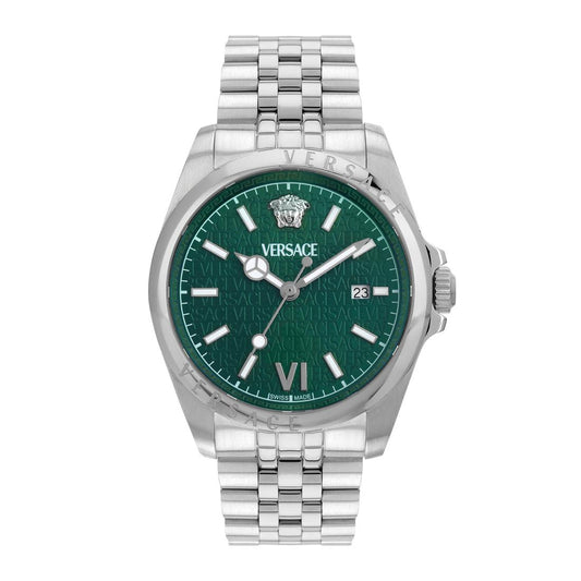 Versace Anteo 41 mm Green Dial Men Analog Watch- VE9H01124