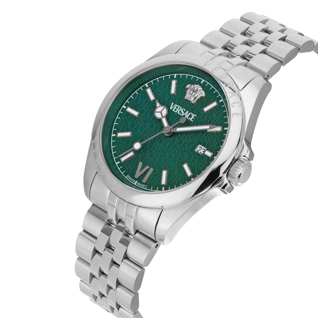 Versace Anteo 41 mm Green Dial Men Analog Watch VE9H01124
