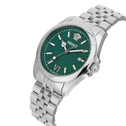 Versace Anteo 41 mm Green Dial Men Analog Watch- VE9H01124