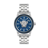 Versace Medusa Deco 43 mm Blue Dial Men Analog Watch VE9I00324