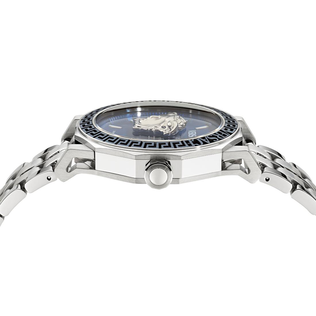 Versace Medusa Deco 43 mm Blue Dial Men Analog Watch VE9I00324