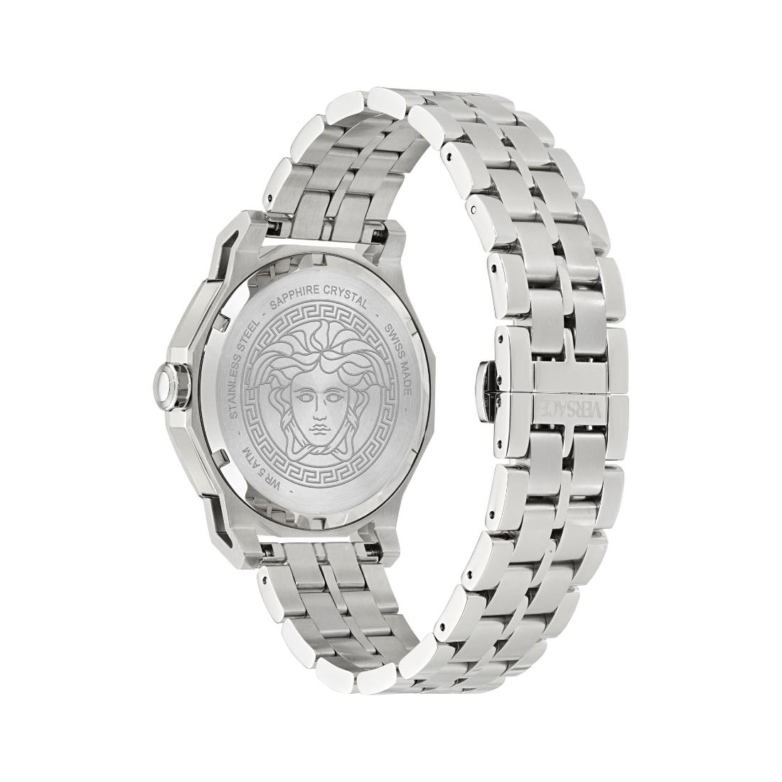 Versace Medusa Deco 43 mm Blue Dial Men Analog Watch VE9I00324
