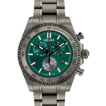 Versace Chrono X 44 mm Size Green Dial Men Analog Watch - VE9K00624