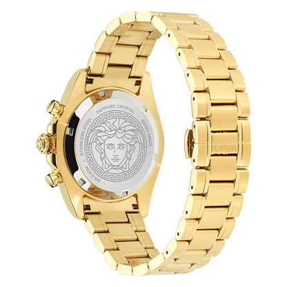 Versace Versace Chrono 44 mm Gold Dial Men Watch- VE9K01324
