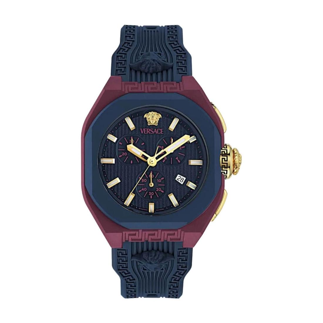 Versace V-Legend Chrono 44x52 mm Blue Dial Unisex Watch- VE9L00525
