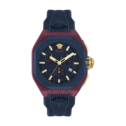 Versace V-Legend Chrono 44x52 mm Blue Dial Unisex Watch- VE9L00525