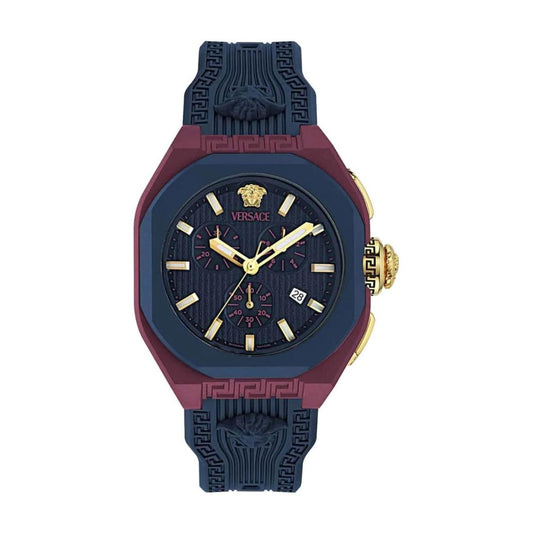 Versace V-Legend Chrono 44x52 mm Blue Dial Unisex Watch- VE9L00525