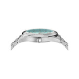 Versace V Code Gmt.Scpecial 42 mm Turquoise Dial Men Analog Watch VEAFA0324