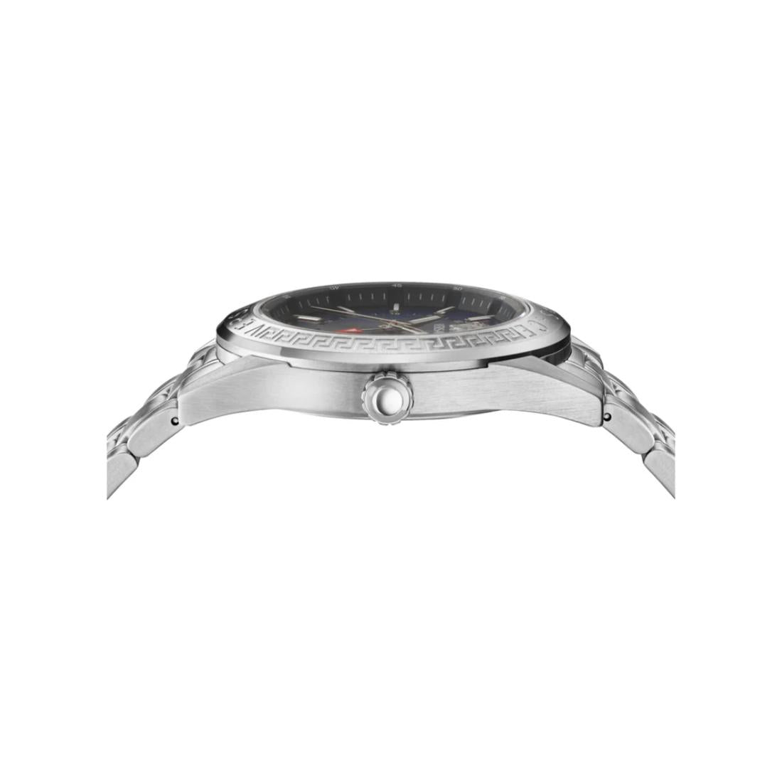 Versace V-Code Gmt.Scpecial 42 mm Blue Dial Men Analog Watch- VEAFA0424