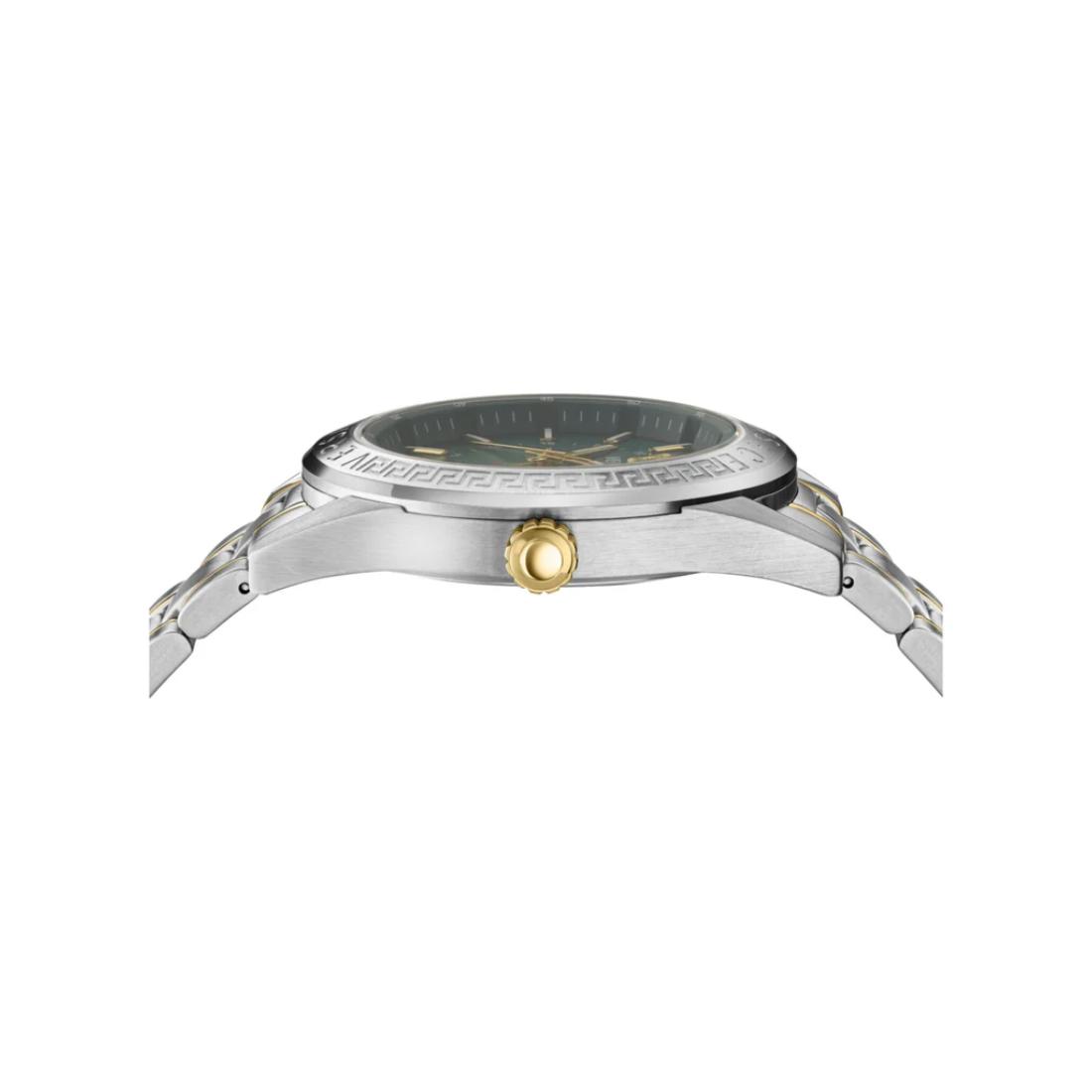 Versace V-Code Gmt.Scpecial 42 mm Green Dial Men Analog Watch- VEAFA0524