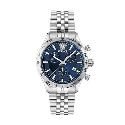 Versace Helleny.Chrono 39 mm Blue Dial Men Watch- VECFA0124