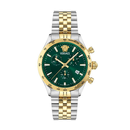 Versace Helleny.Chrono 39 mm Green Dial Men Watch- VECFA0224