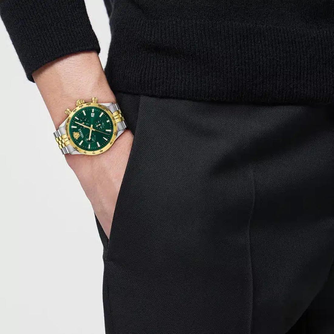 Versace Helleny.Chrono 39 mm Green Dial Men Watch- VECFA0224