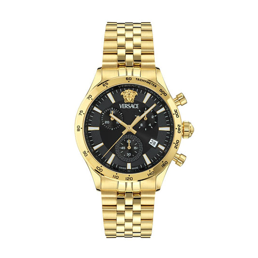 Versace Helleny.Chrono 40 mm Black Dial Men Watch- VECFA0524
