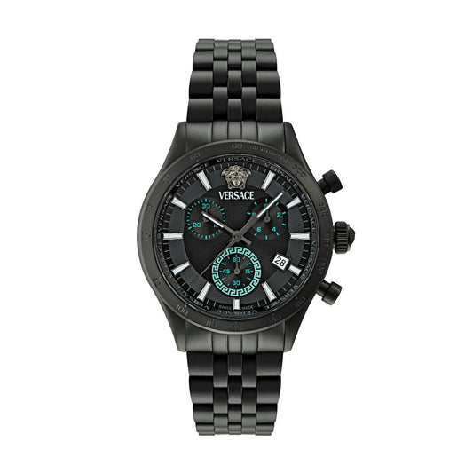 Versace Helleny.Chrono 40 mm Black Dial Men Watch- VECFA0624