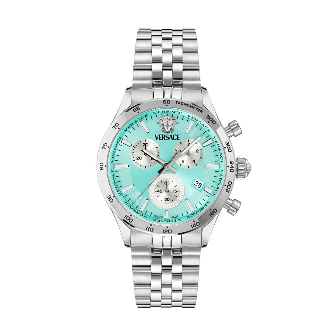 Versace Helleny.Chrono 40 mm Light Blue Dial Men Watch VECFA0724