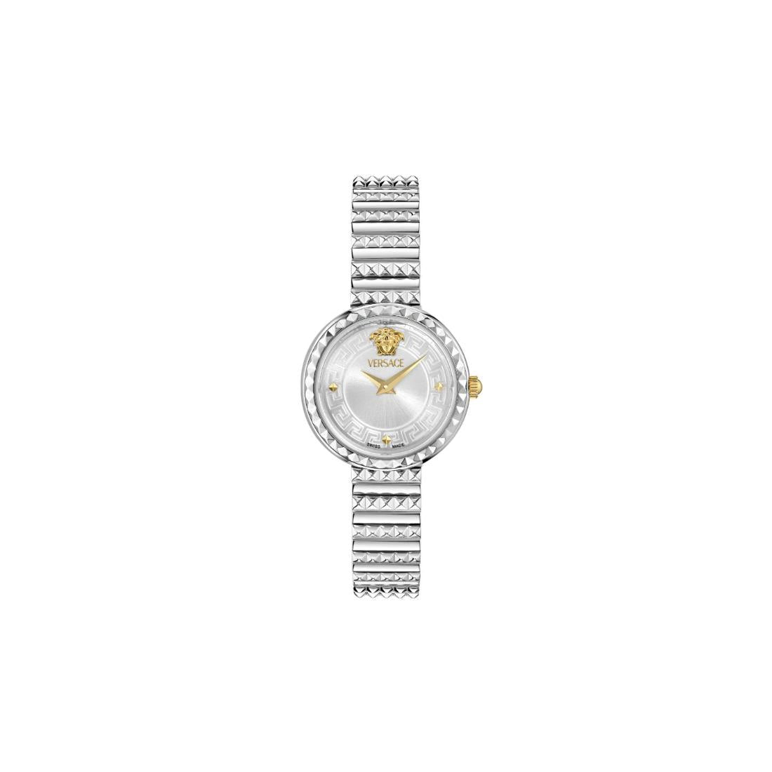 Versace Newness 28 mm Size Silver Dial Women Analog Watch - VEDFA0124