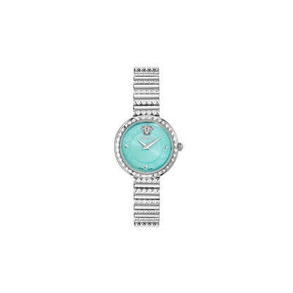 Versace Newness 28 mm Size Sky Blue Dial Women Analog Watch - VEDFA0224