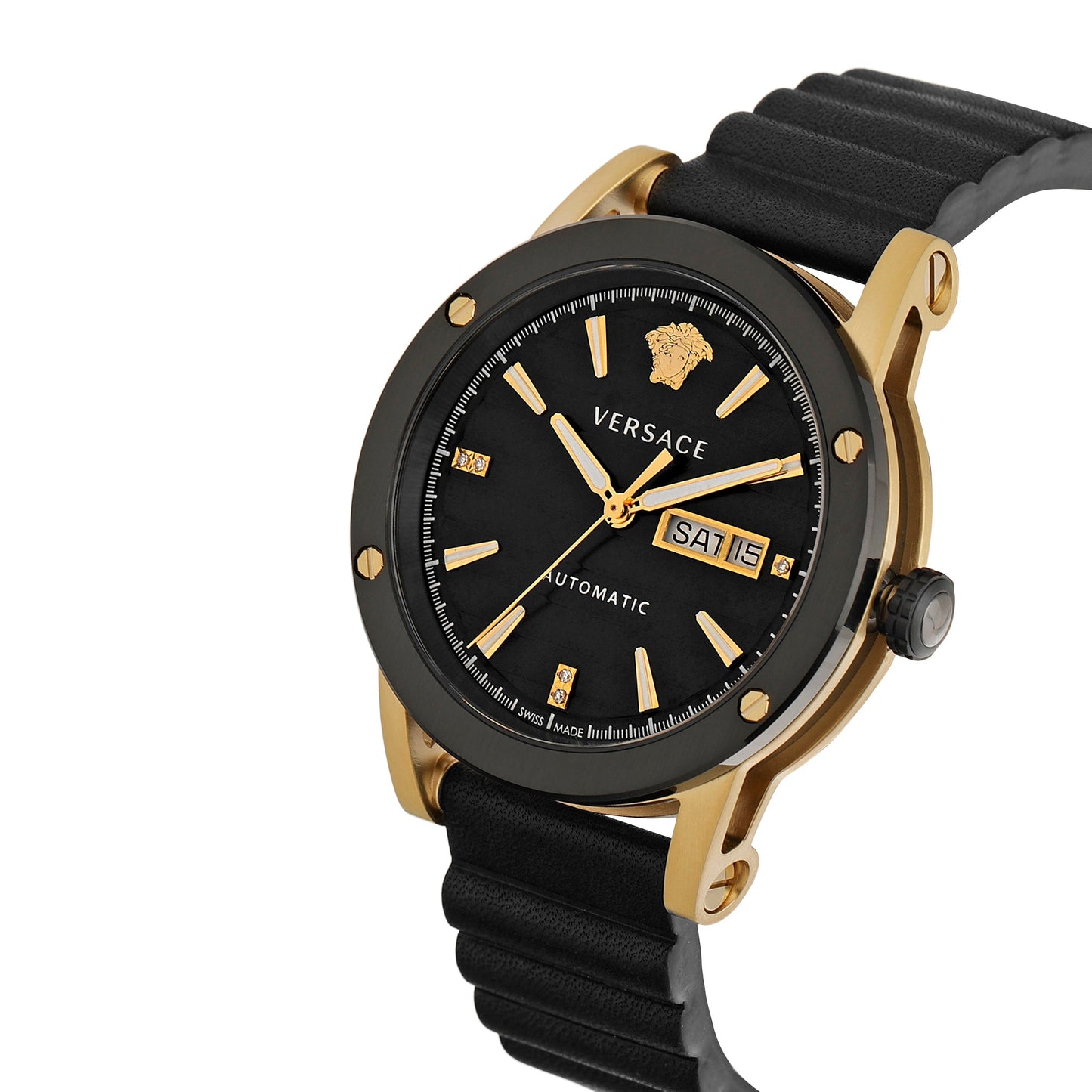 Versace Black Dial Analog Men Watch - VEDX00719