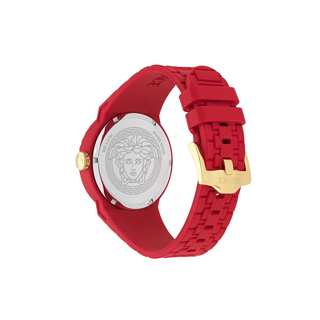 Versace V-Pop.Special 43 mm Red Dial Men Analog Watch VEEFA0124