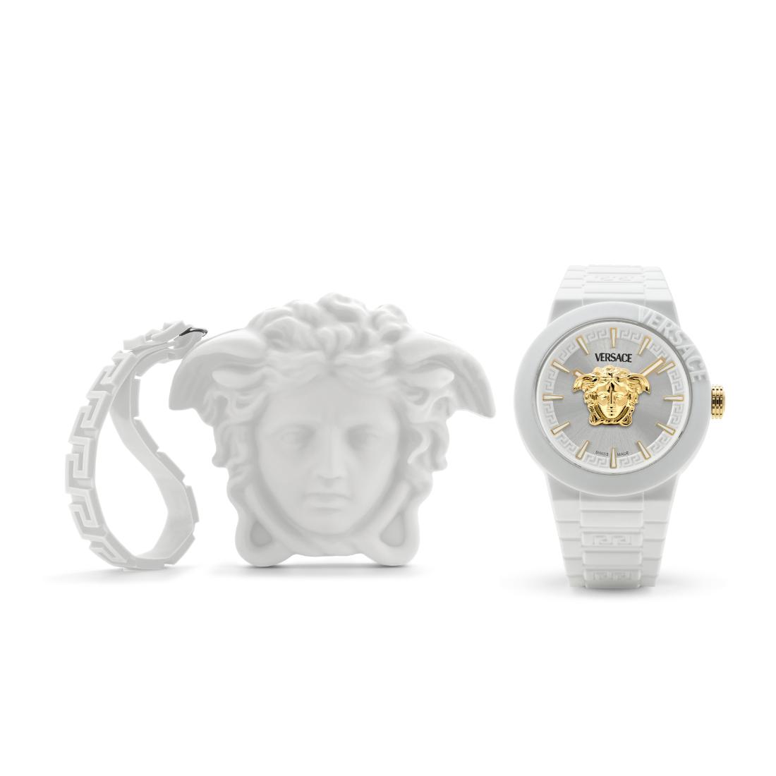 Versace V-Pop.Special 43 mm White Dial Men Analog Watch- VEEFA0324