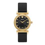 Versace Vegfa Mini Vanity mm 27 Black Dial Women Analog Watch VEGFA0125