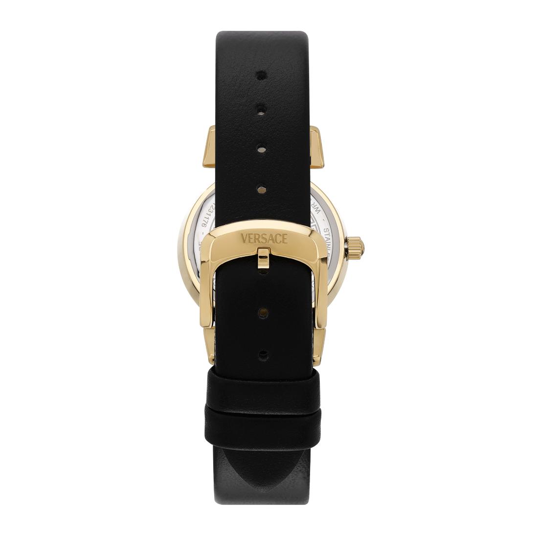 Versace Vegfa Mini Vanity mm 27 Black Dial Women Analog Watch VEGFA0125