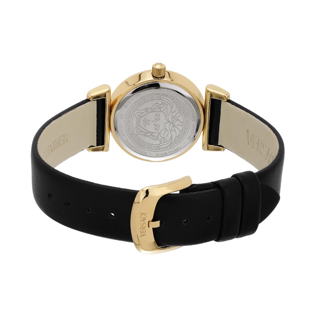 Versace Vegfa Mini Vanity mm 27 Black Dial Women Analog Watch VEGFA0125