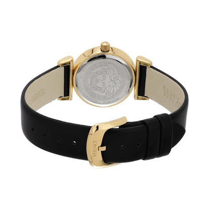 Versace Vegfa Mini Vanity mm 27 Black Dial Women Analog Watch- VEGFA0125