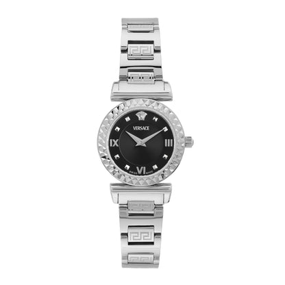 Versace Mini Vanity 27 mm Black Dial Women Analog Watch- VEGFA0225