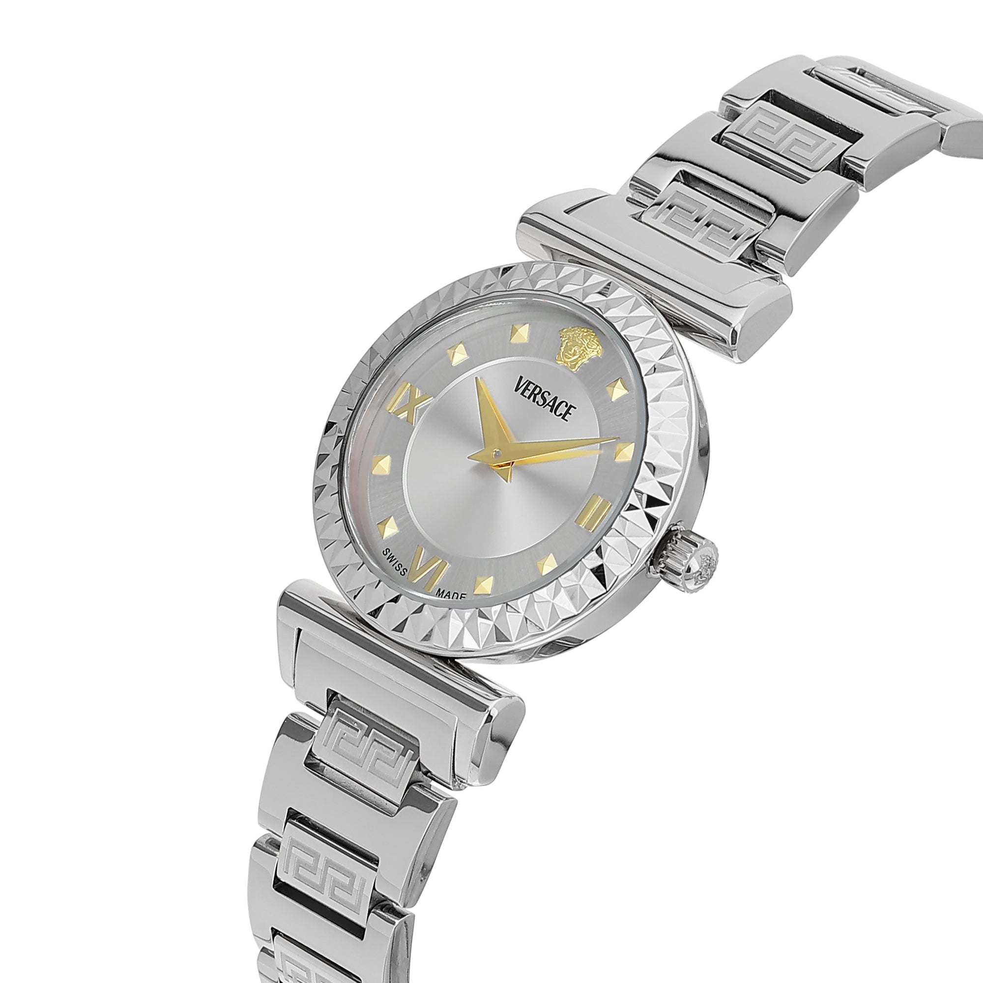Versace Mini Vanity Rest. 27 mm Silver Dial Women Analog Watch VEGFA0325