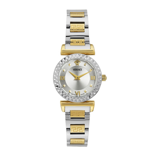Versace Mini Vanity 27 mm Silver Women Analog Watch- VEGFA0525