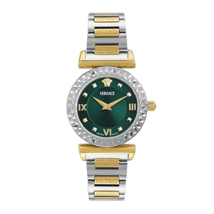 Versace Vegfa Mini Vanity 27 mm Green Dial Women Analog Watch- VEGFA0625