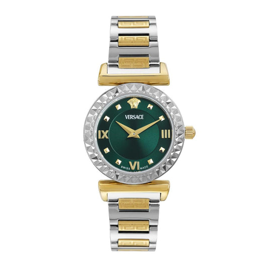 Versace Vegfa Mini Vanity 27 mm Green Dial Women Analog Watch- VEGFA0625